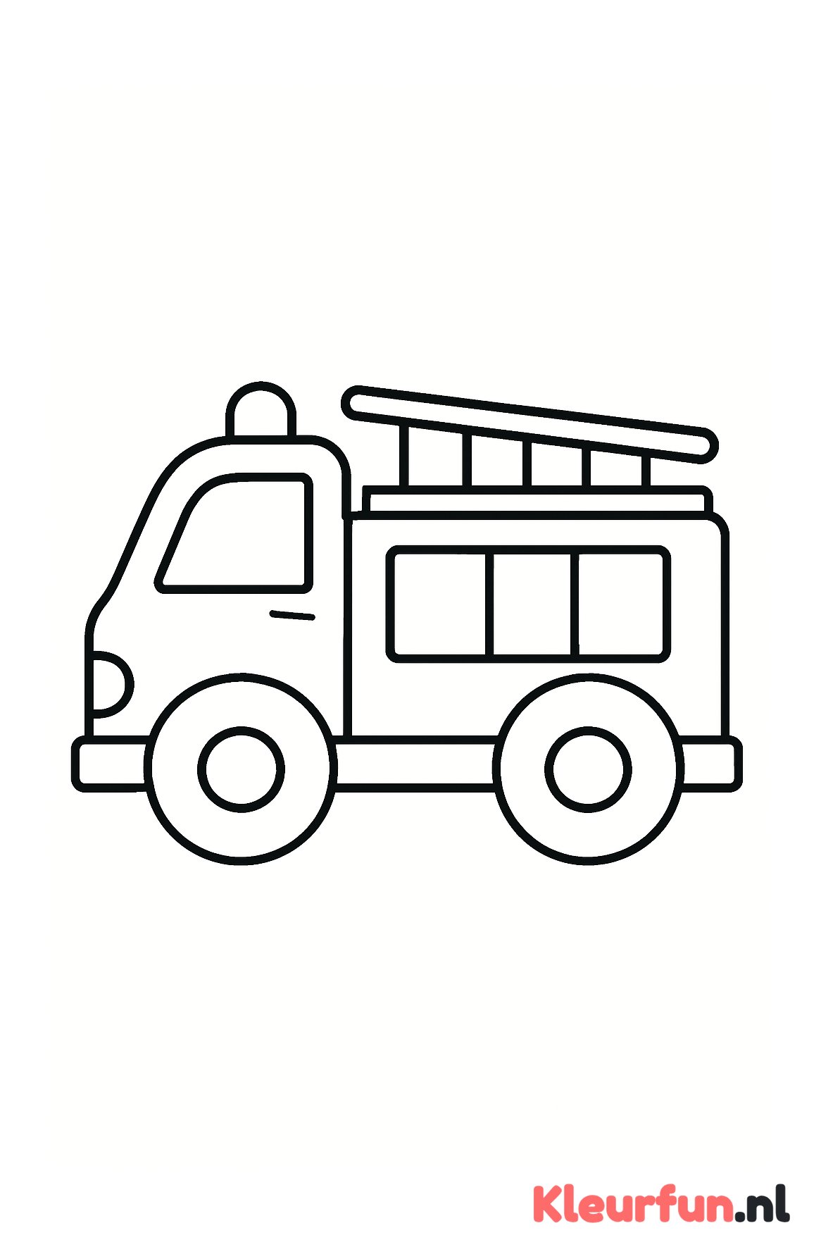 Eenvoudige brandweerwagen