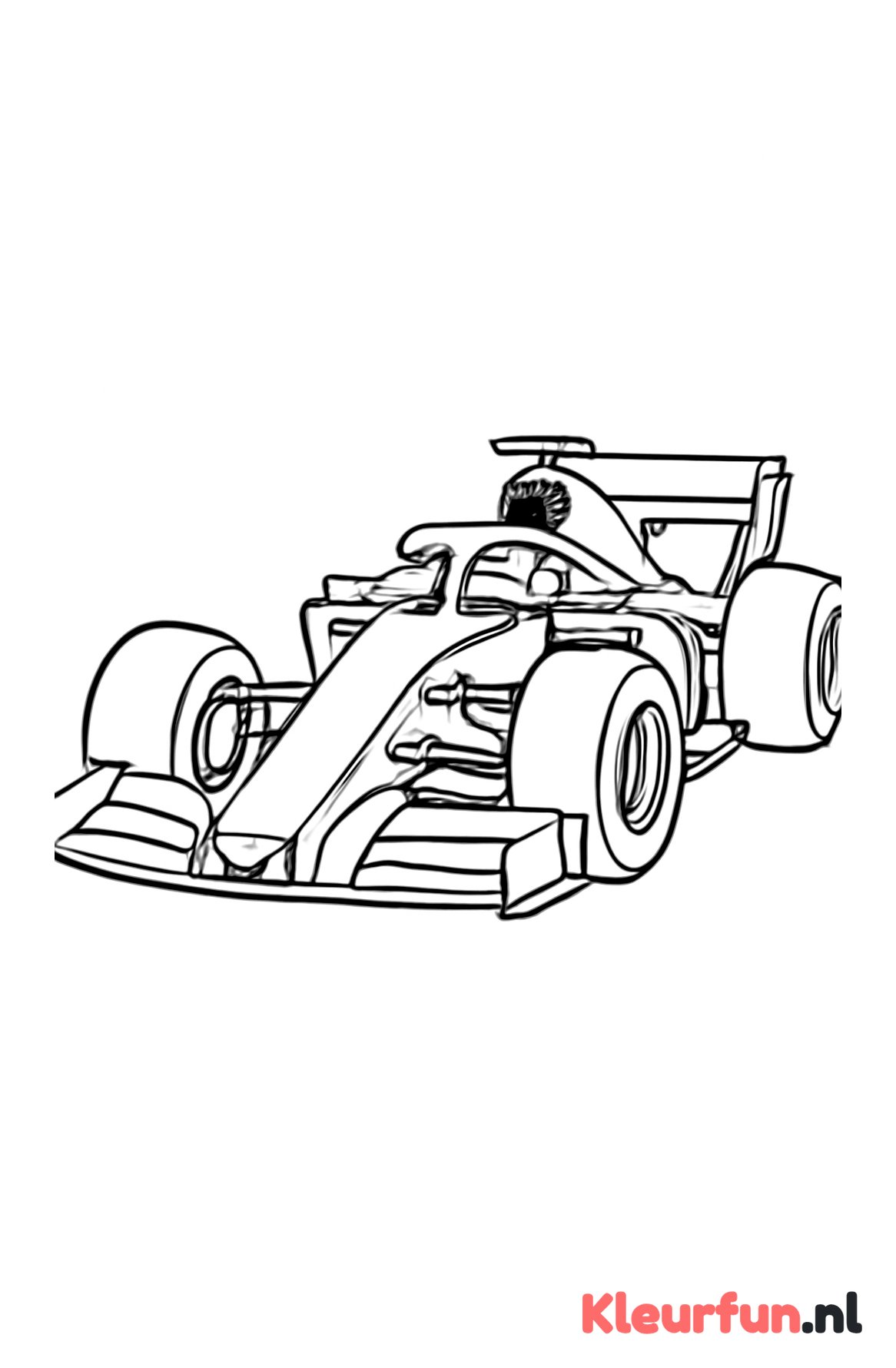 Close-up van een raceauto