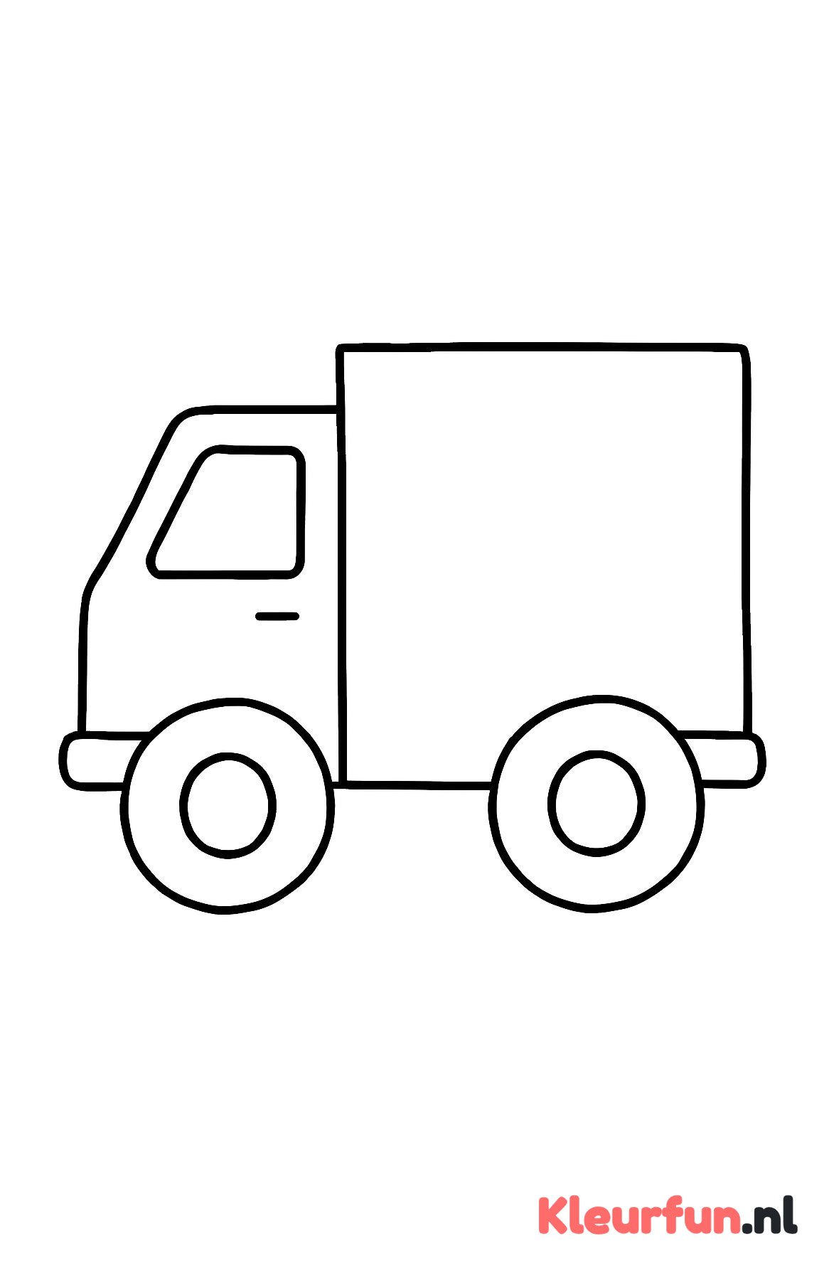 Doosvormige vrachtwagen