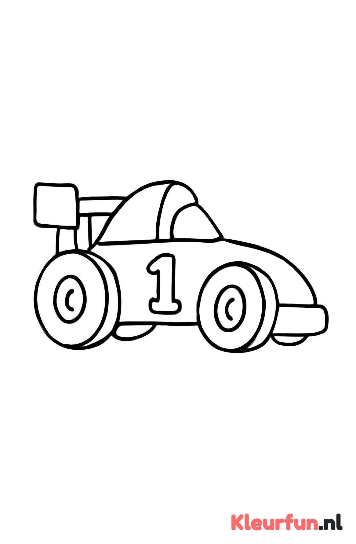 Eenvoudige raceauto