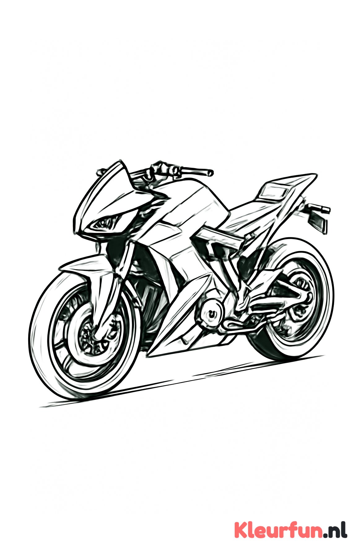 Futuristische motorfiets