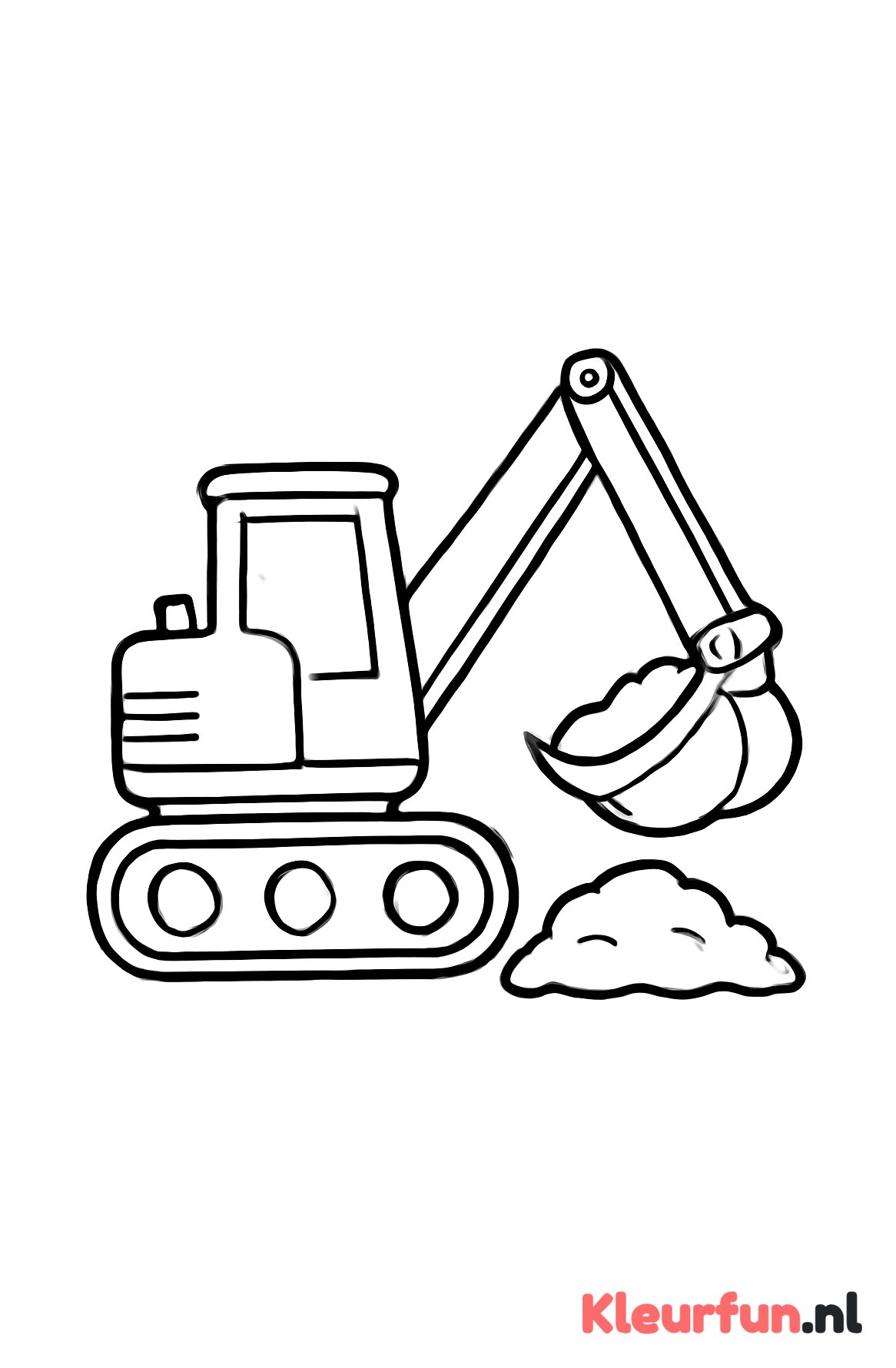 Graafmachine met Grote Schepbak
