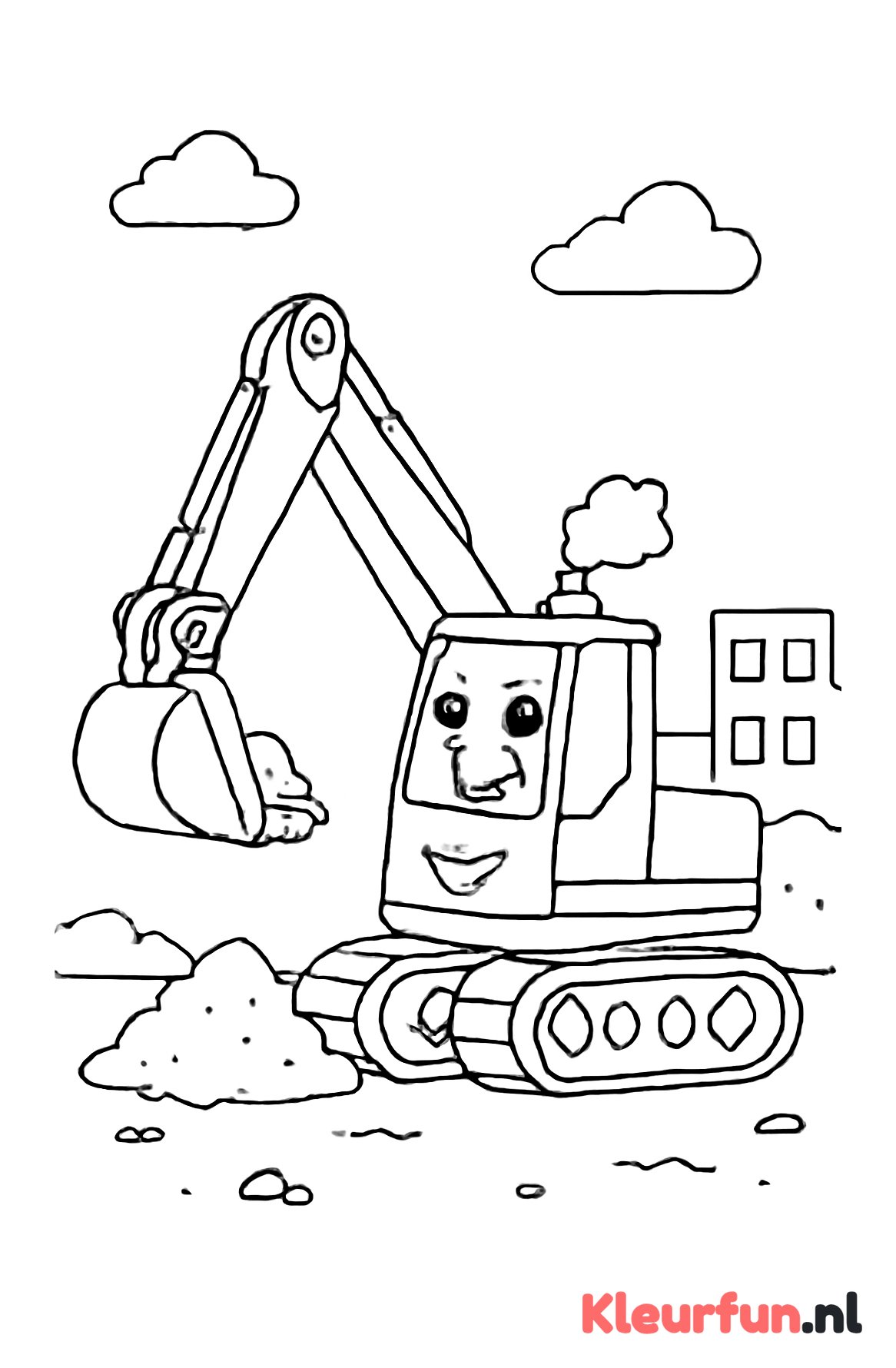 Graafmachine op Bouwplaats