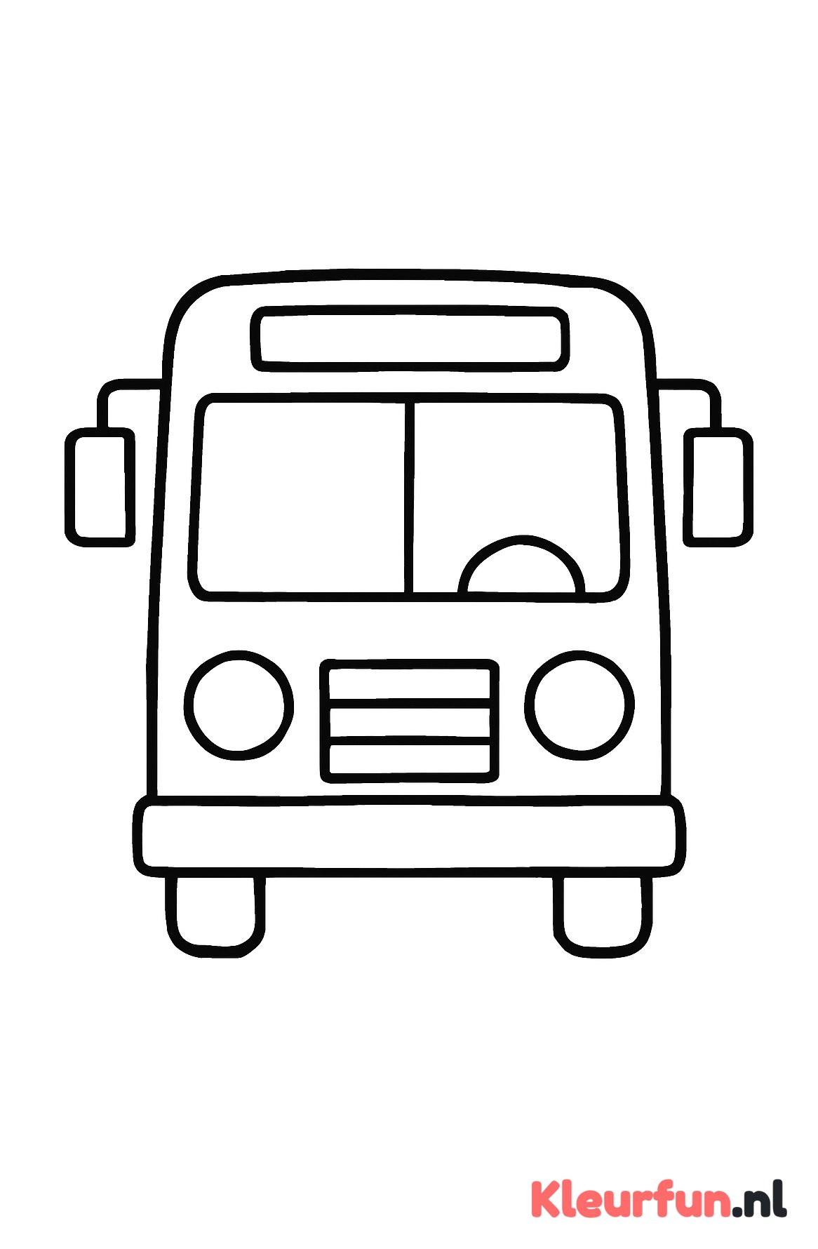Grote bus op de straat