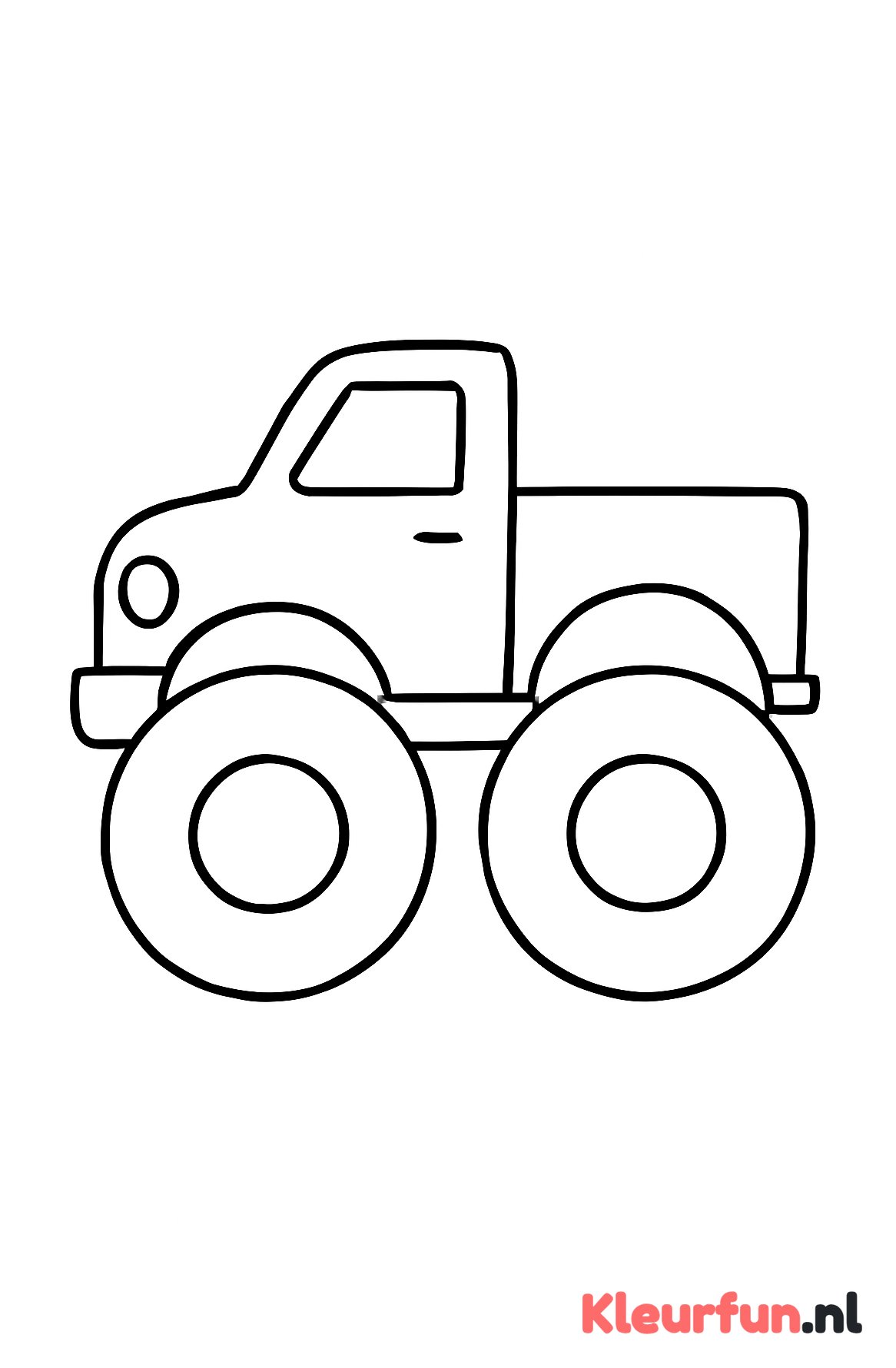 Grote dikke vrachtwagen