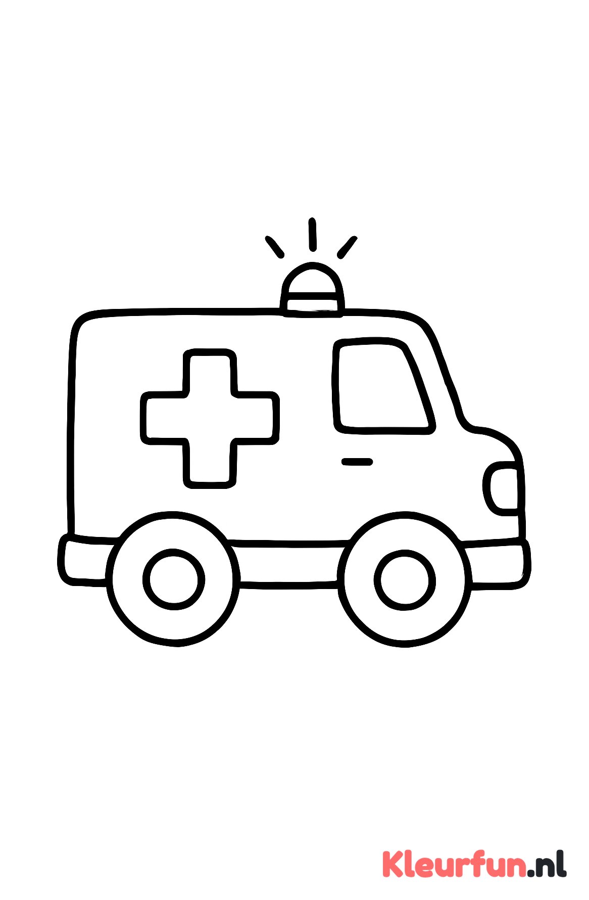 Grote eenvoudige ambulance
