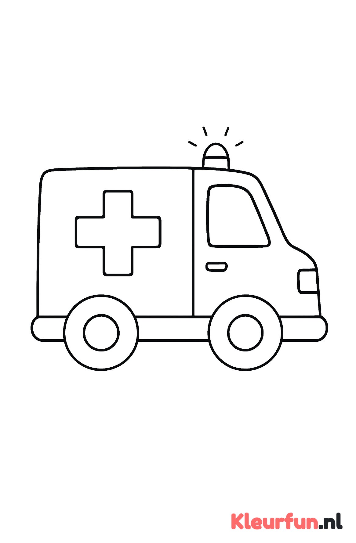 Grote eenvoudige ambulance