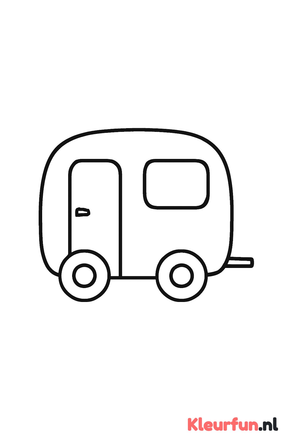 Grote eenvoudige caravan