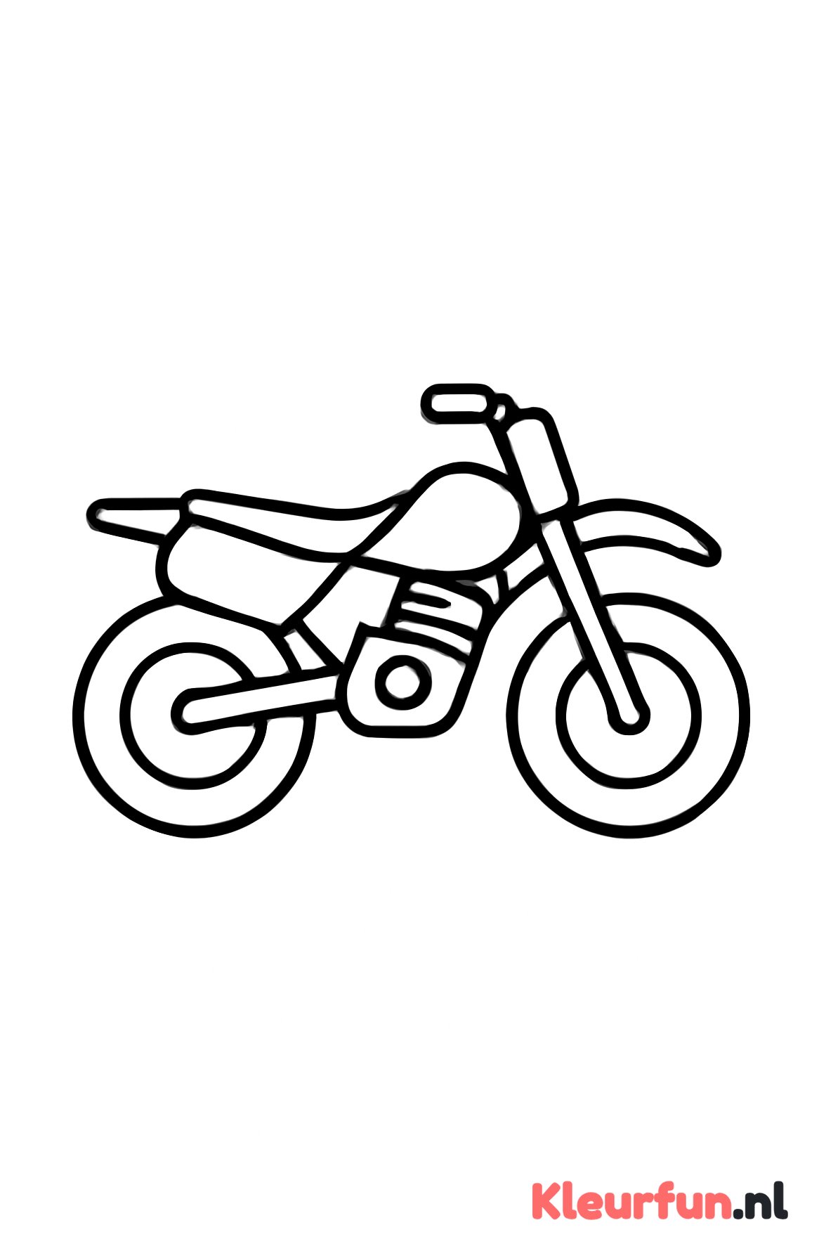 Grote eenvoudige crossmotor