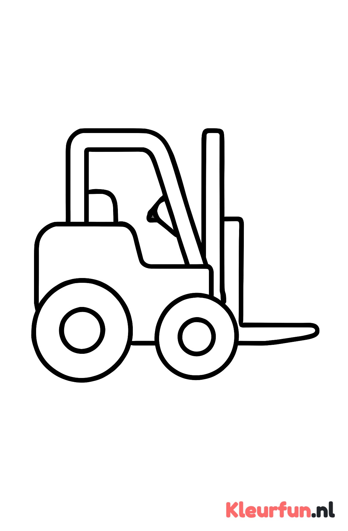 Grote eenvoudige heftruck