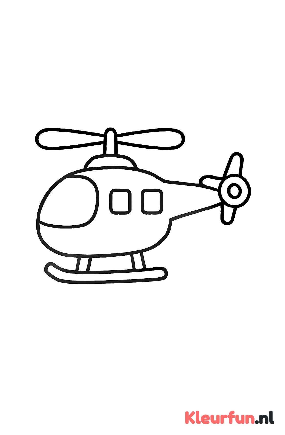 Grote eenvoudige helikopter
