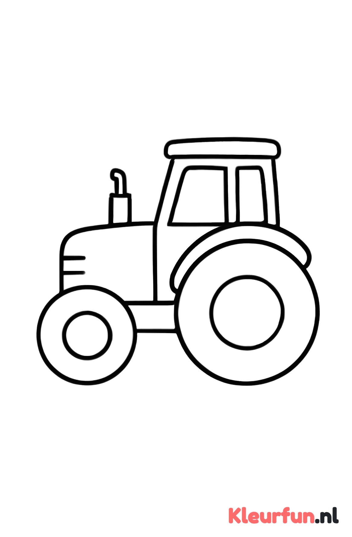 Grote eenvoudige tractor