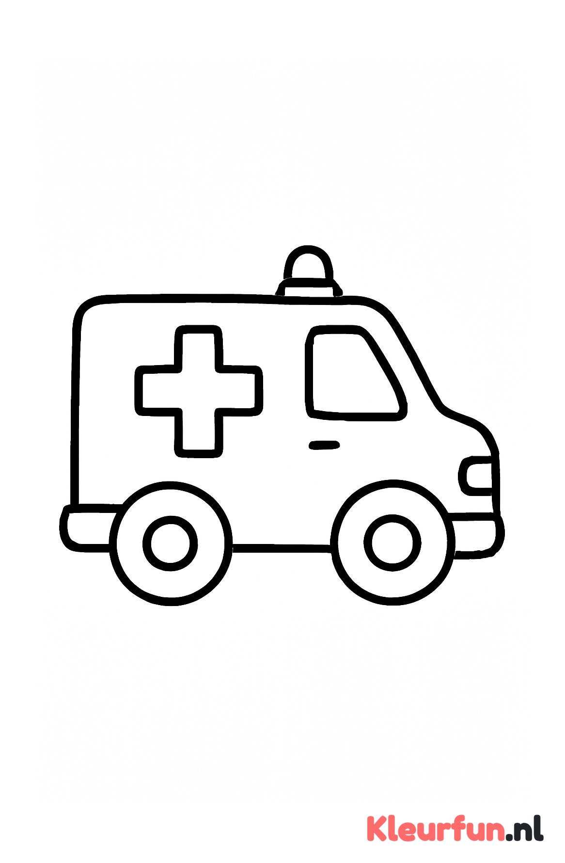 Grote eenvoudige ziekenwagen