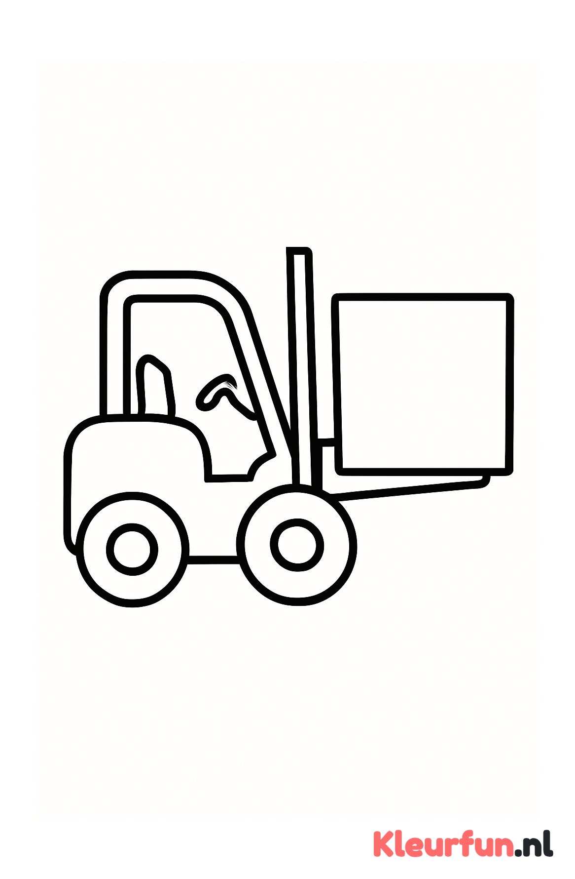 Grote heftruck tilt doos