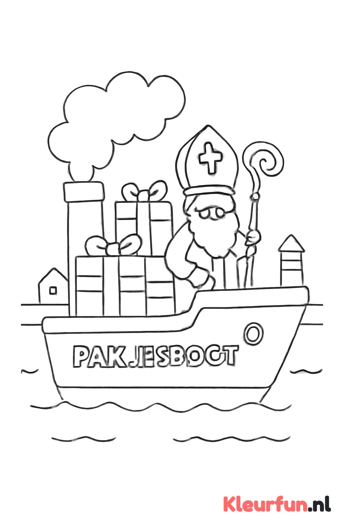 Grote pakjesboot van Sinterklaas