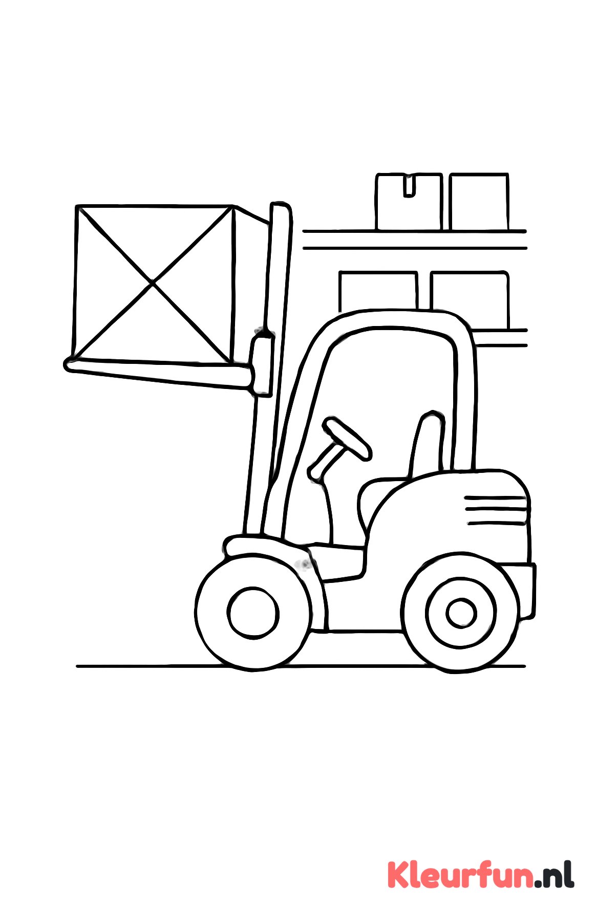 Heftruck tilt doos