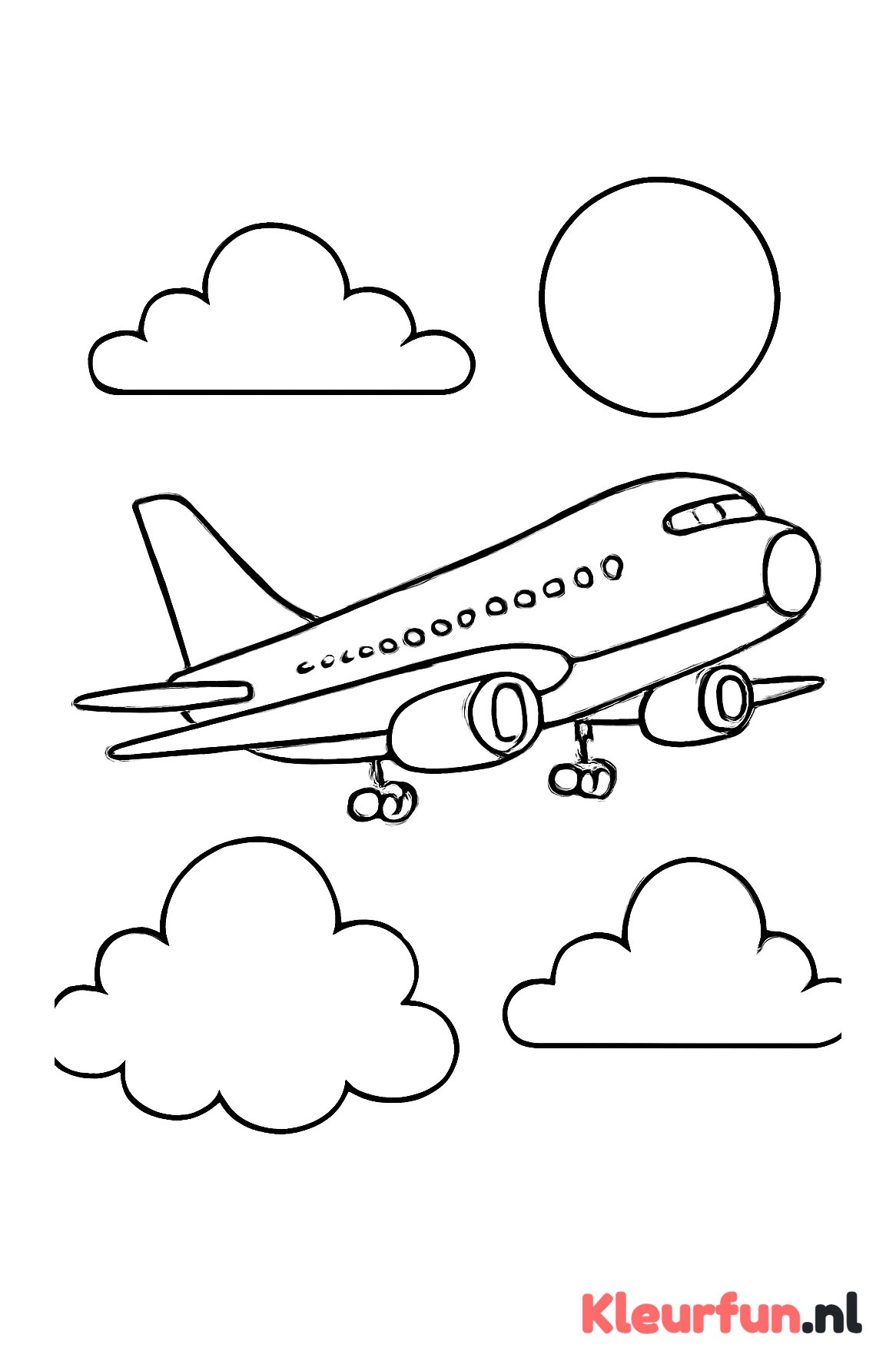 Jumbojet opstijgen
