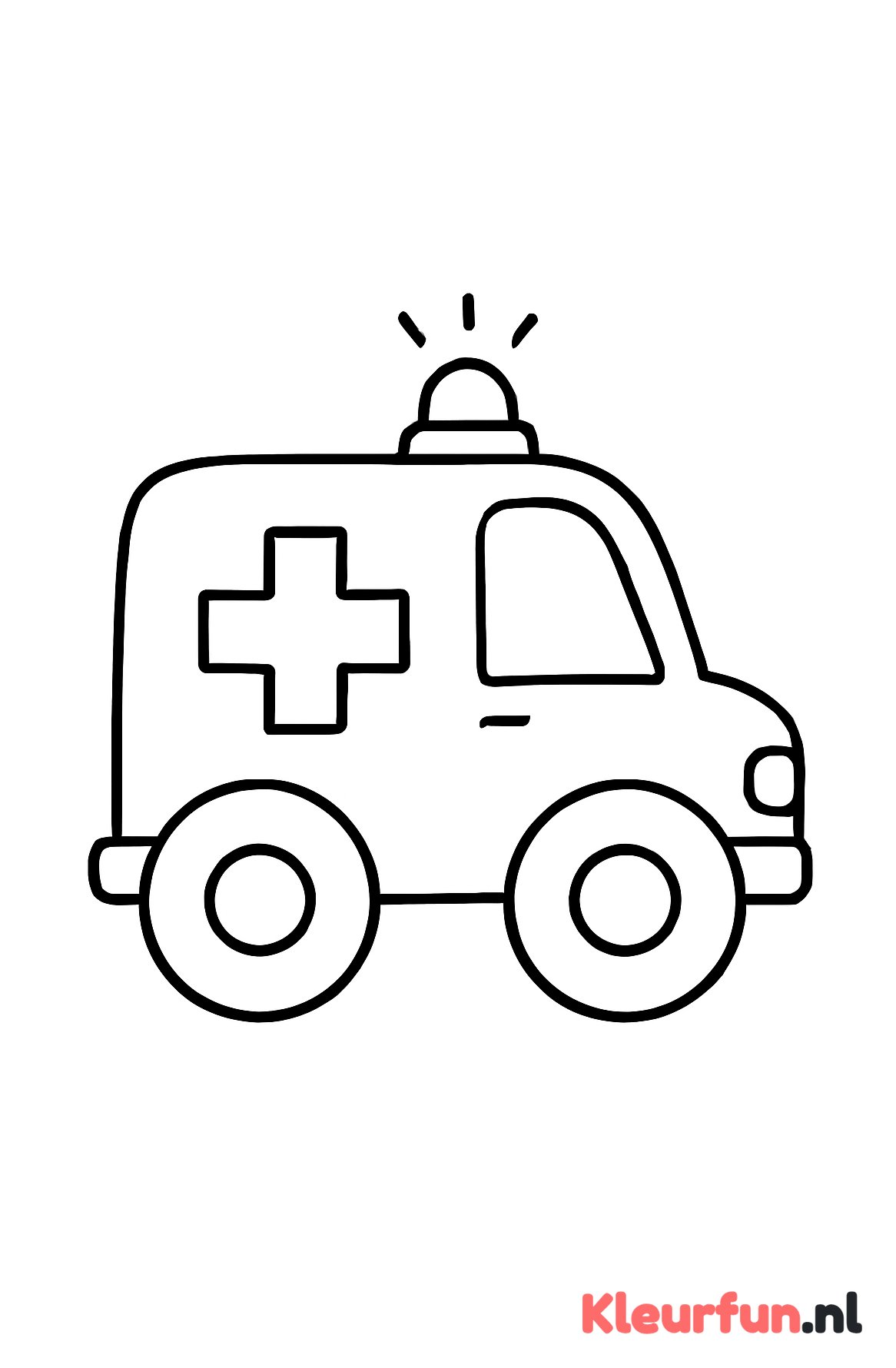 Kinderambulance met grote vormen