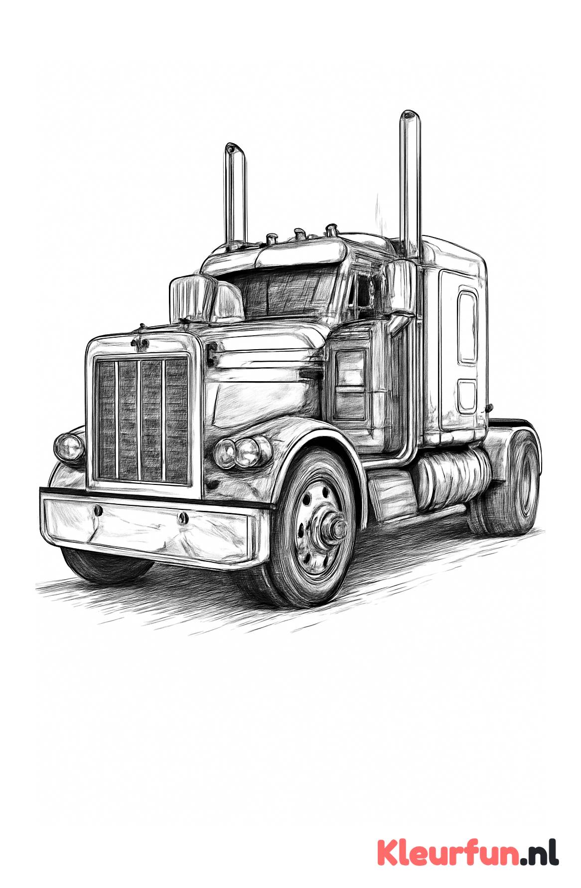 Klassieke Amerikaanse vrachtwagen