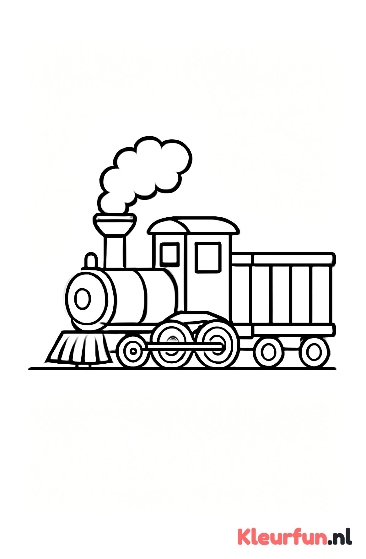 Klassieke locomotief met wagons