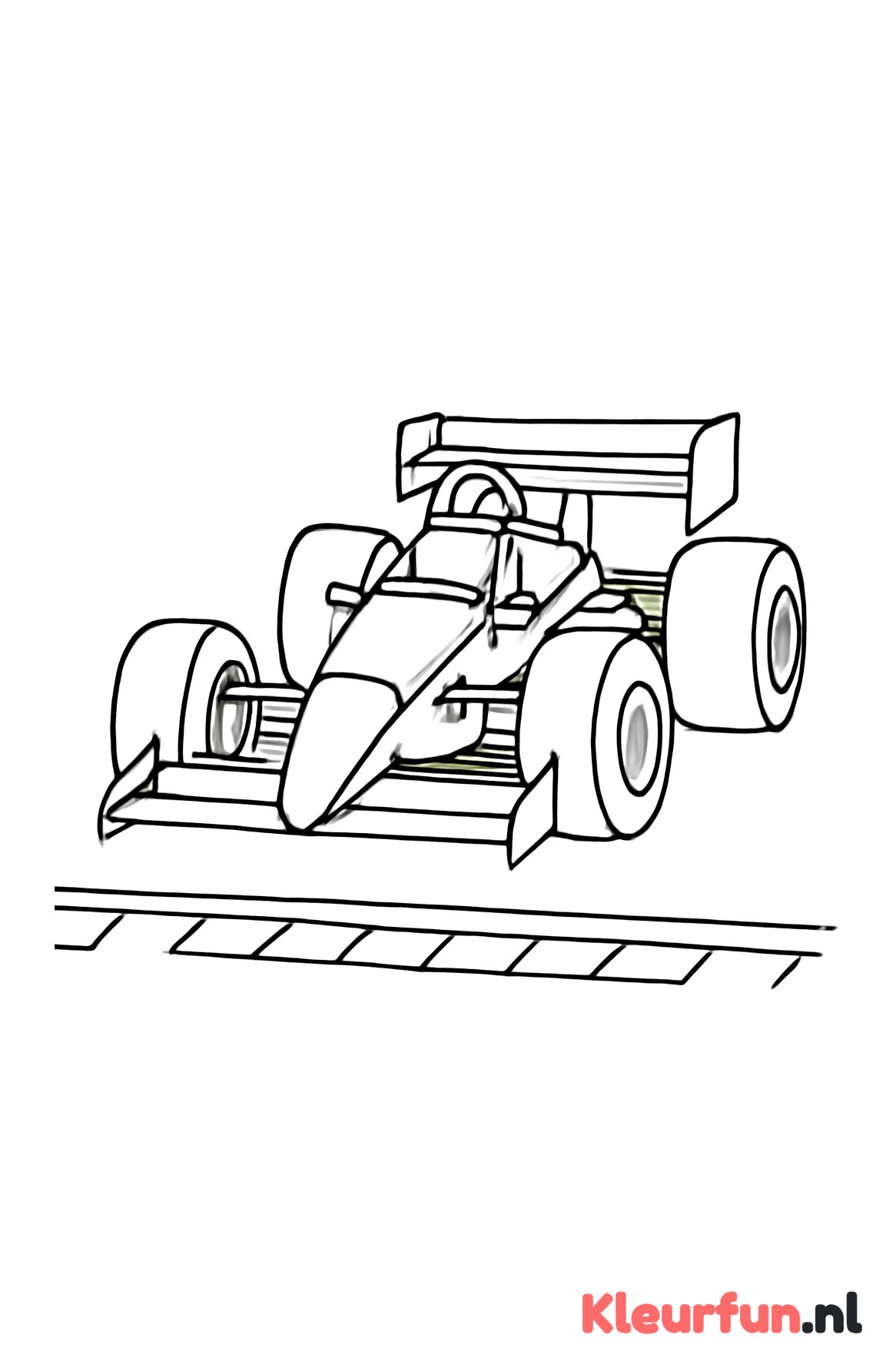 Klassieke raceauto bij de startlijn