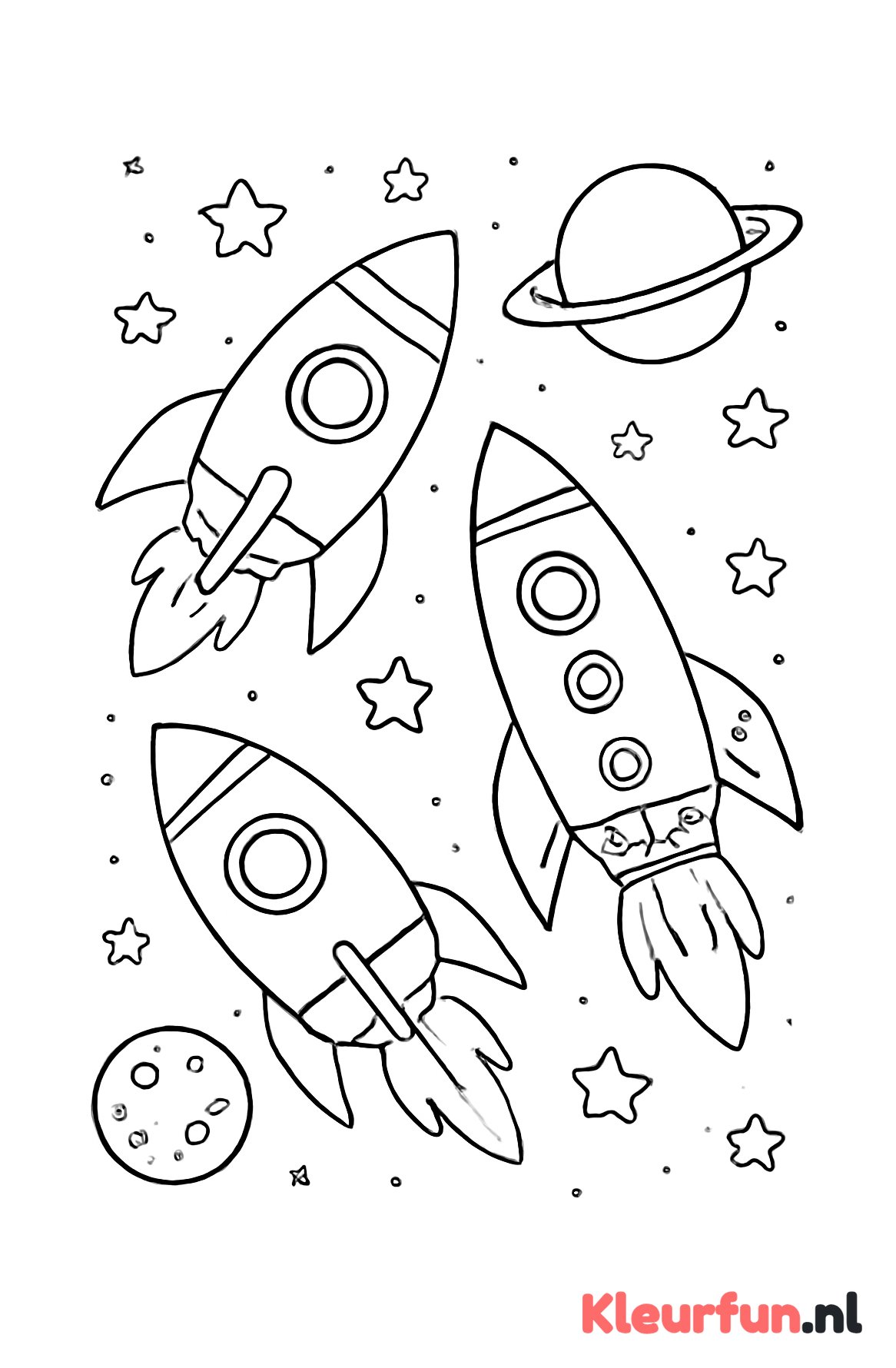 Meerdere raketten in de ruimte