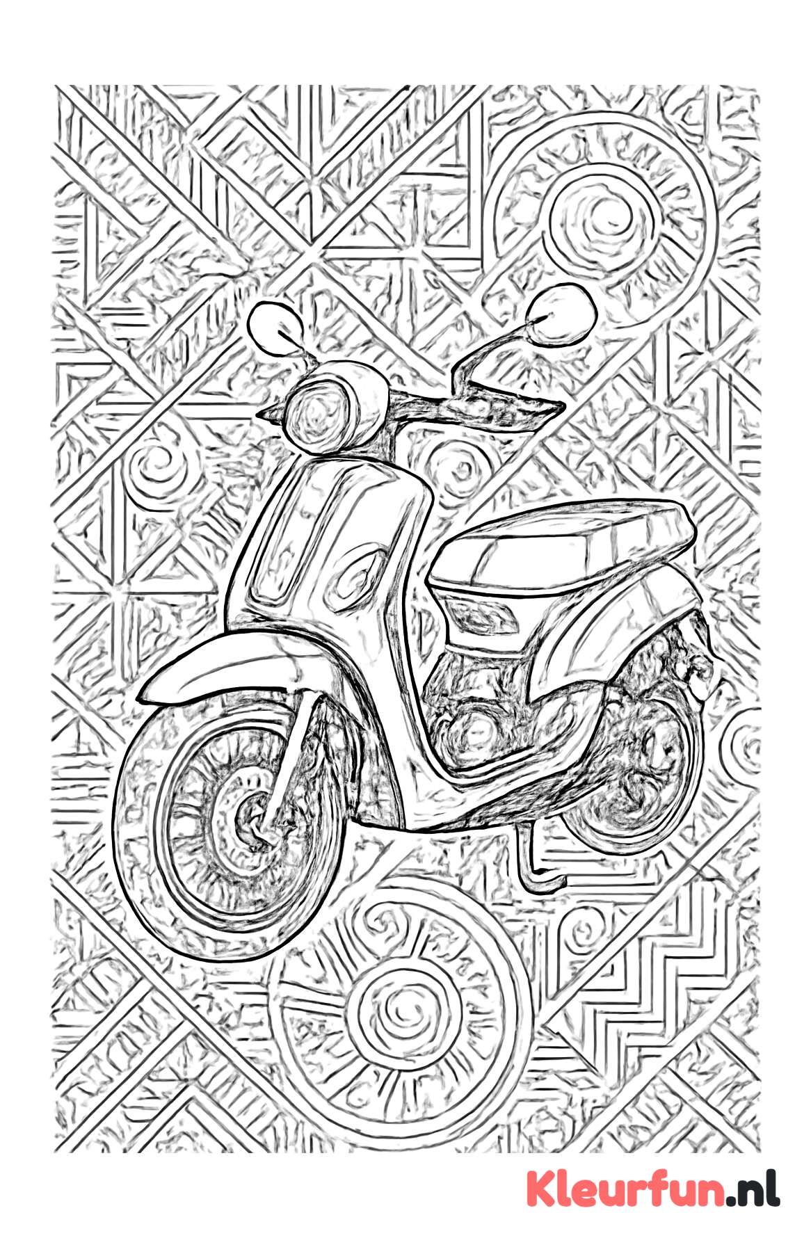 Moderne brommer met technische details