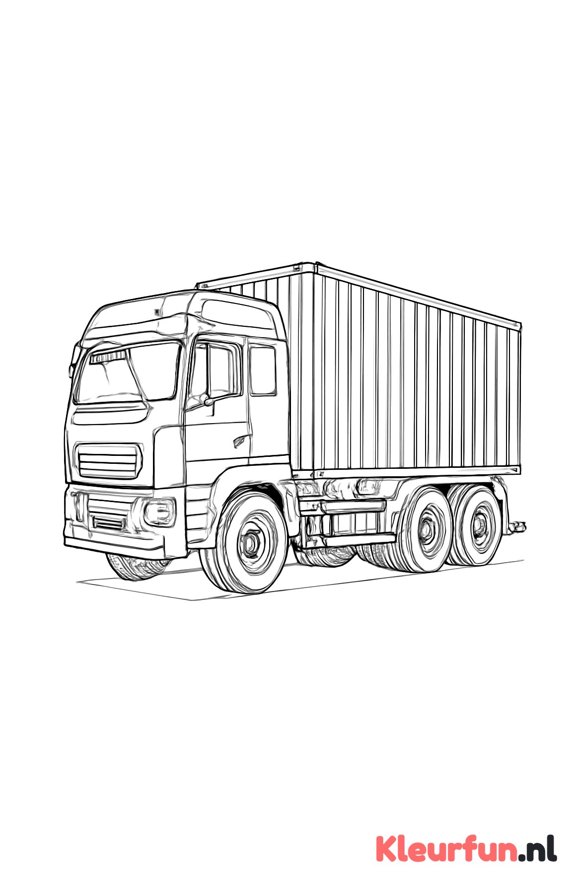 Moderne containertruck