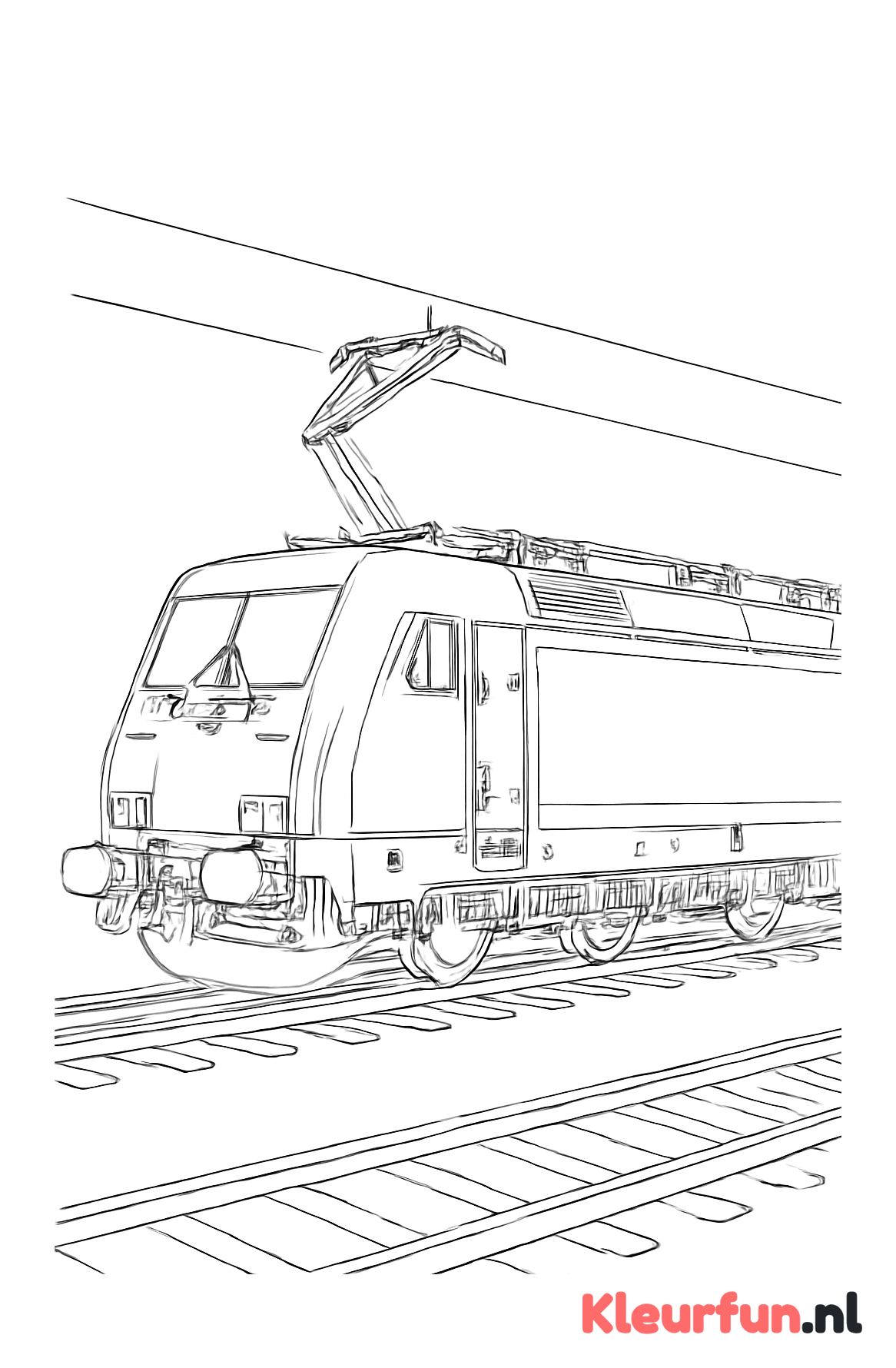 Moderne elektrische locomotief
