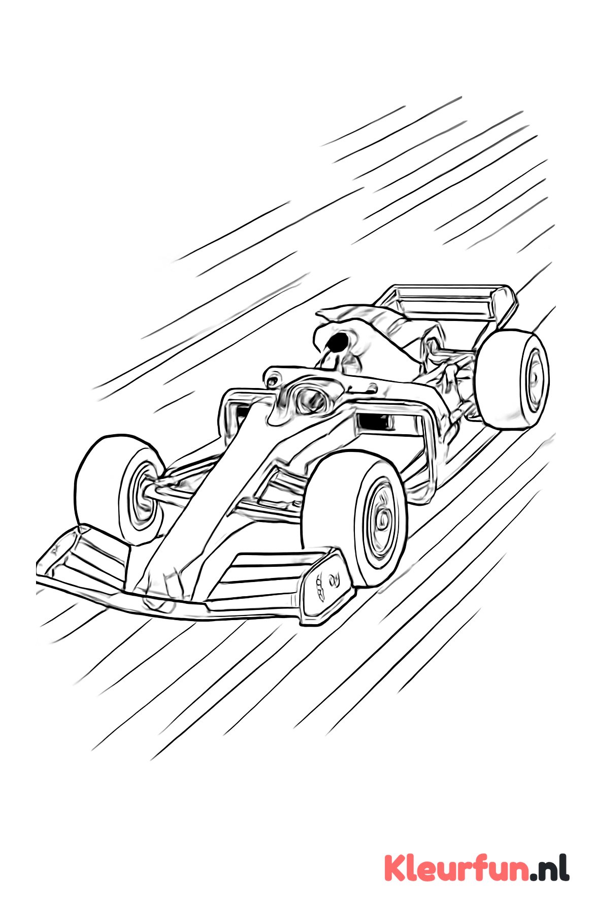 Moderne Formule 1 raceauto in actie