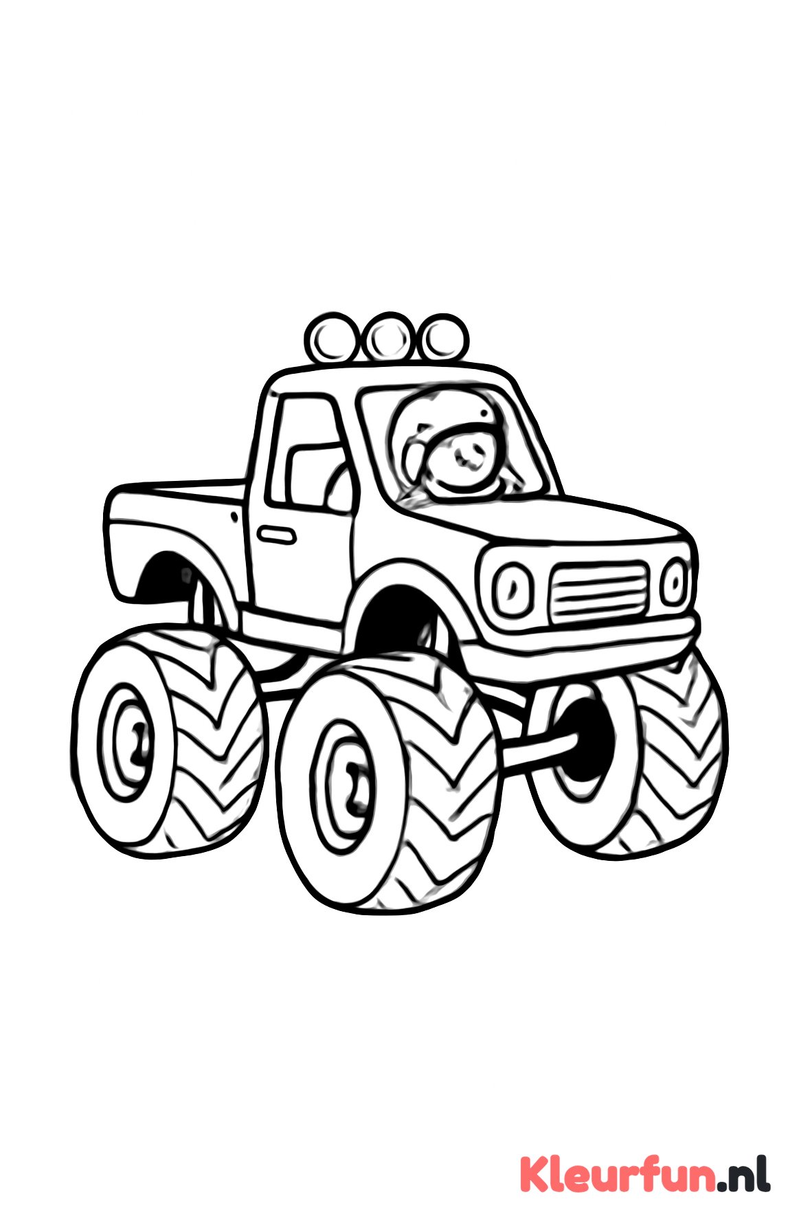Monstertruck met bestuurder