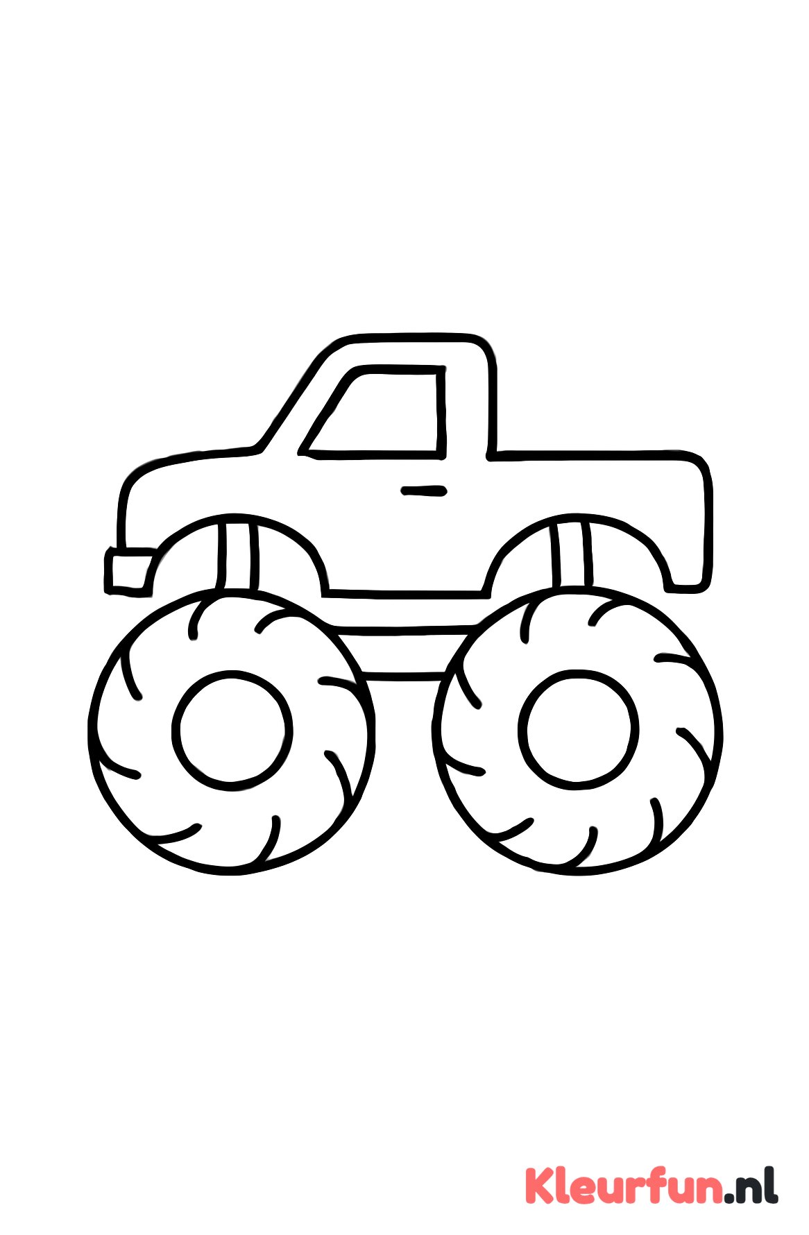 Monstertruck met dikke banden