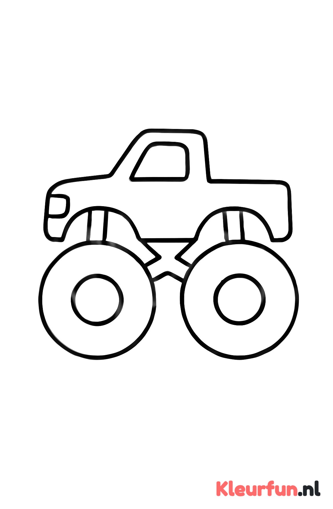 Monstertruck met grote vormen