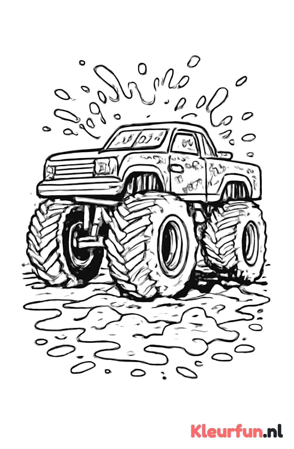 Monstertruck in modder