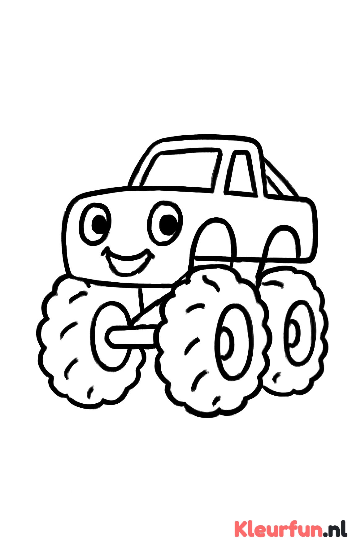 Vriendelijke monstertruck