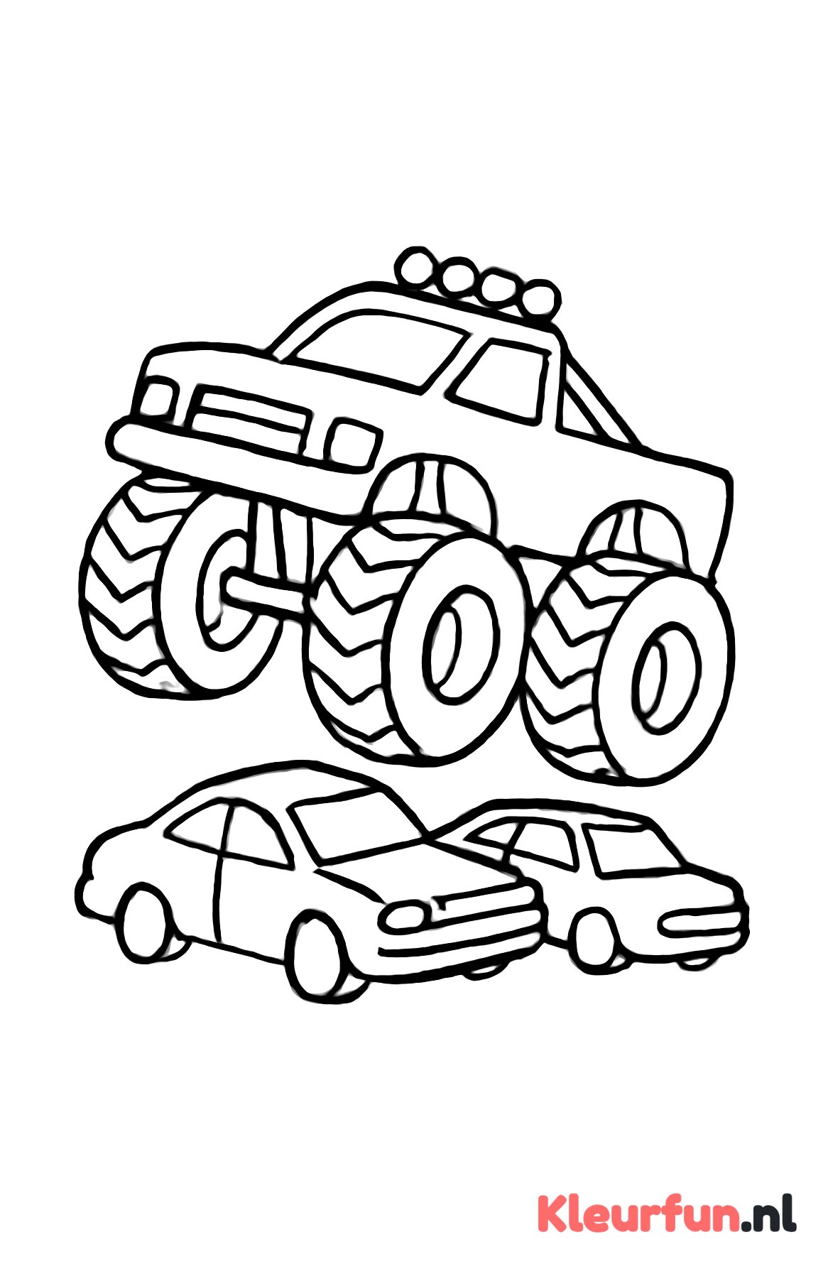 Monstertruck maakt een sprong