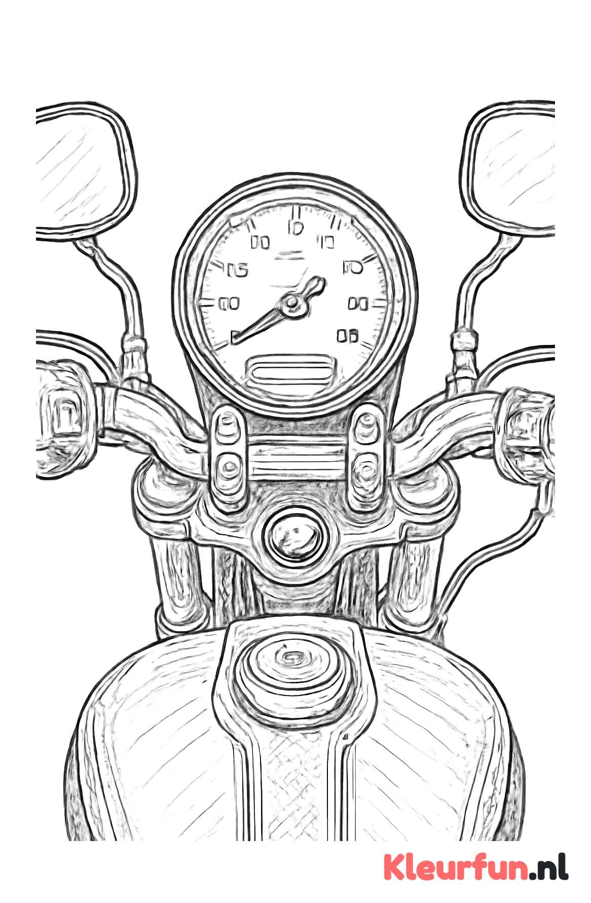 Motorfiets dashboard close-up