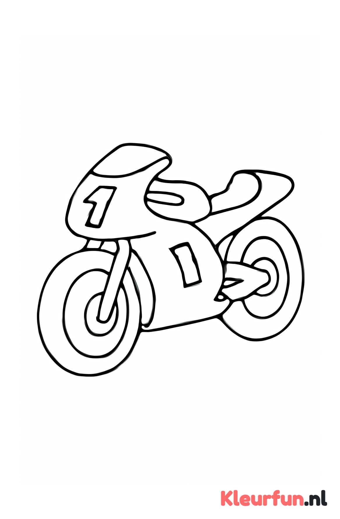 Motor tijdens de race