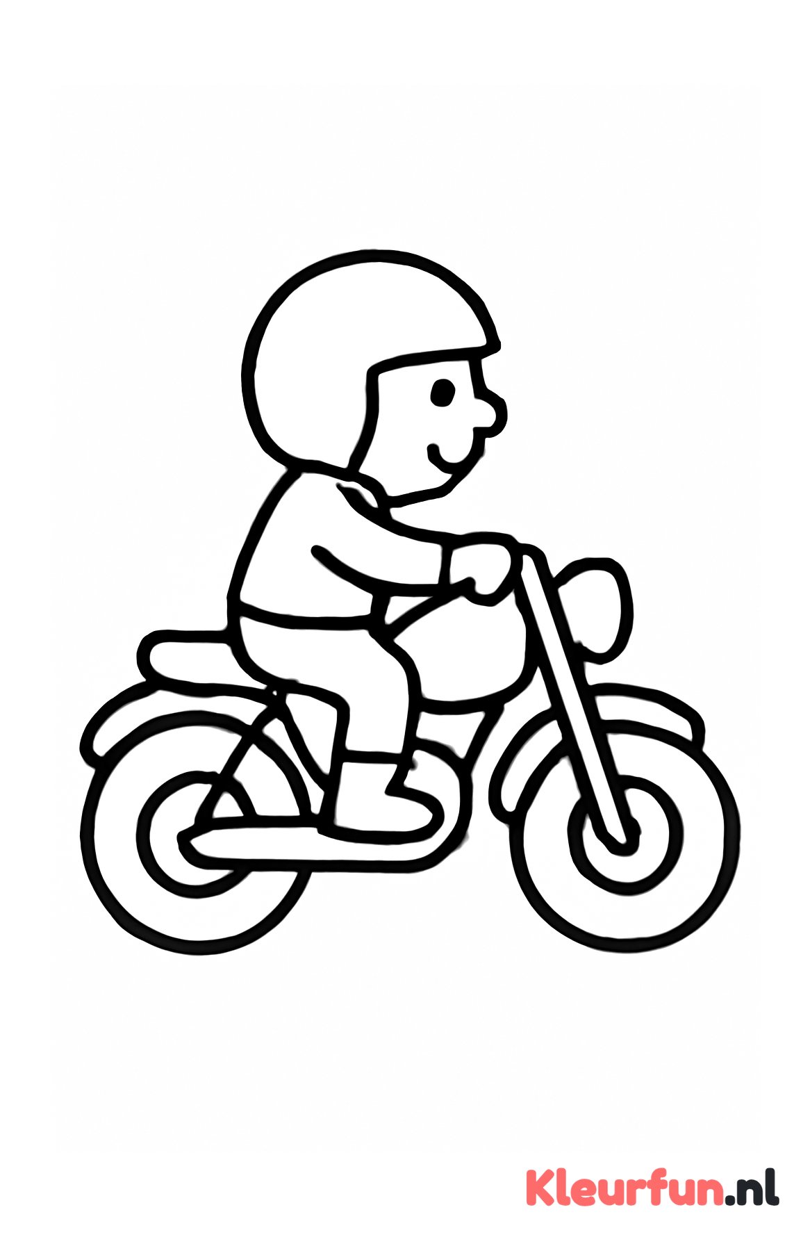 Motorfiets met bestuurder