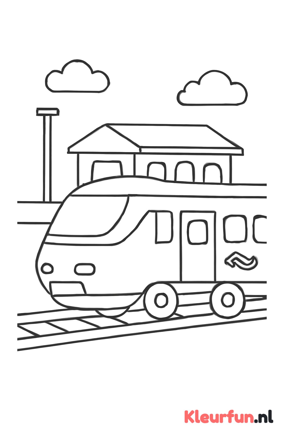 NS trein bij station