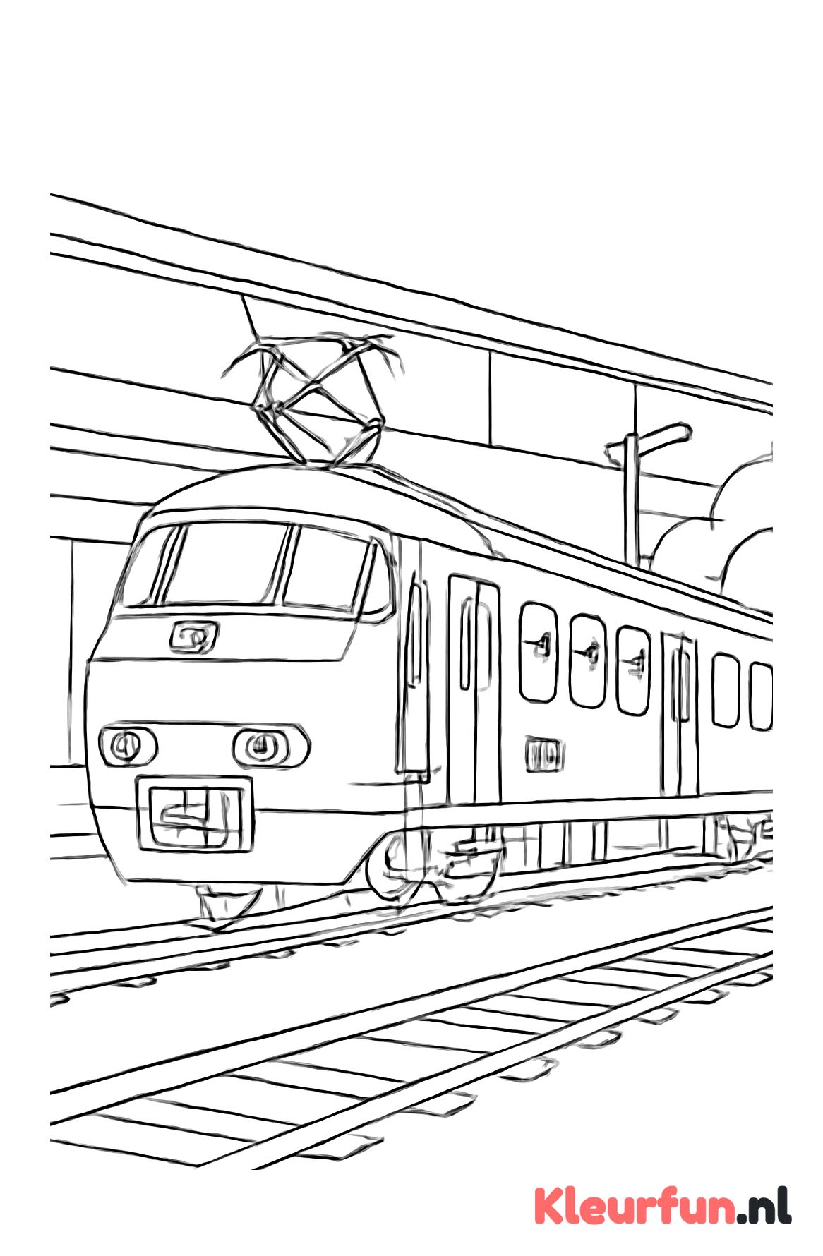 NS-trein bij het station