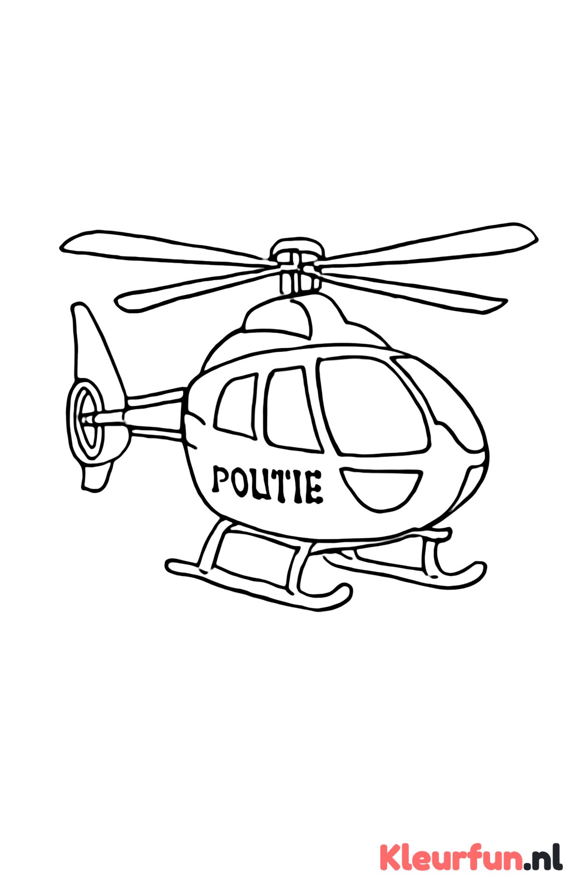 Politiehelikopter in lucht