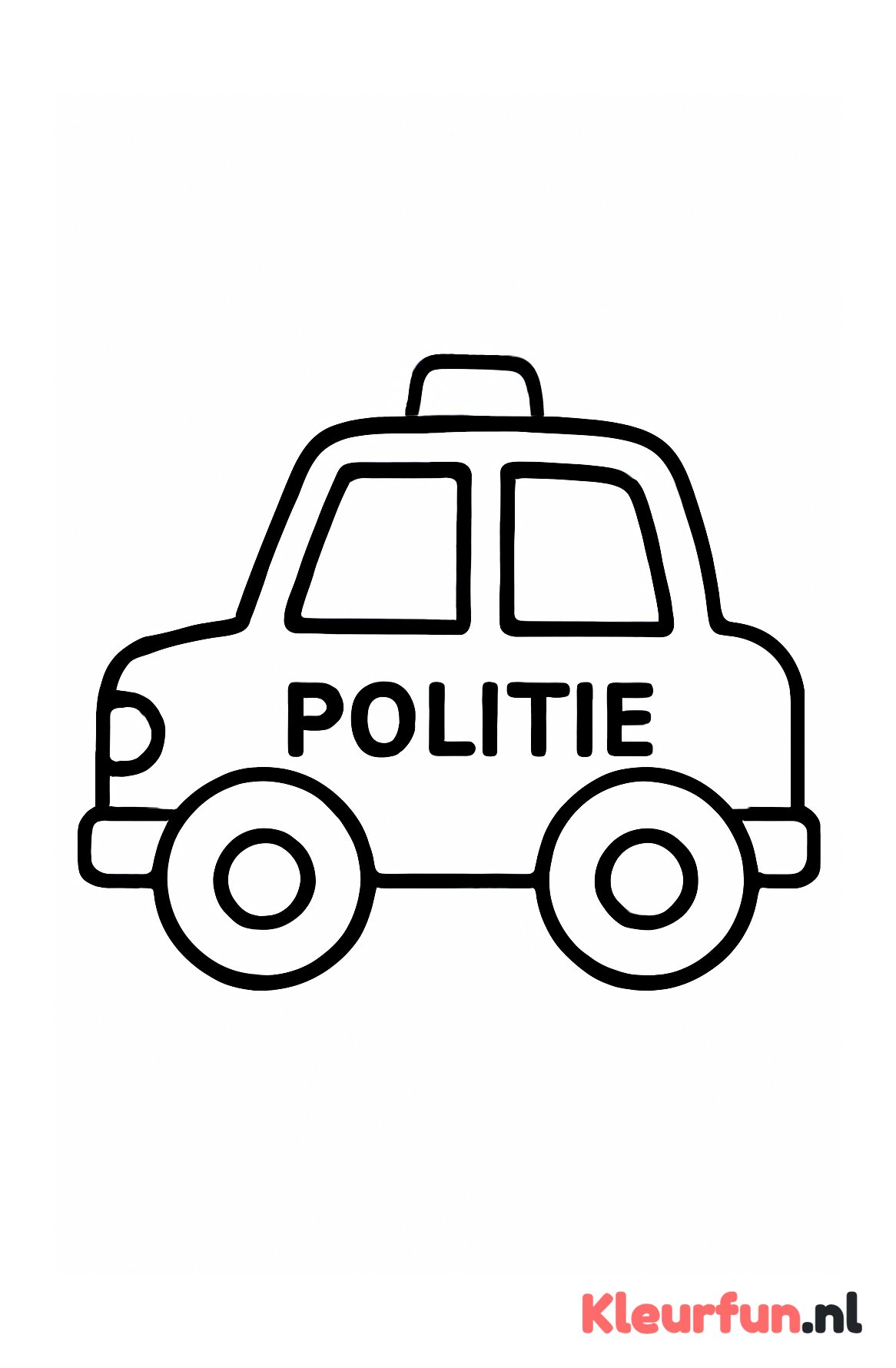 Politiewagen Eenvoudig Voorkant