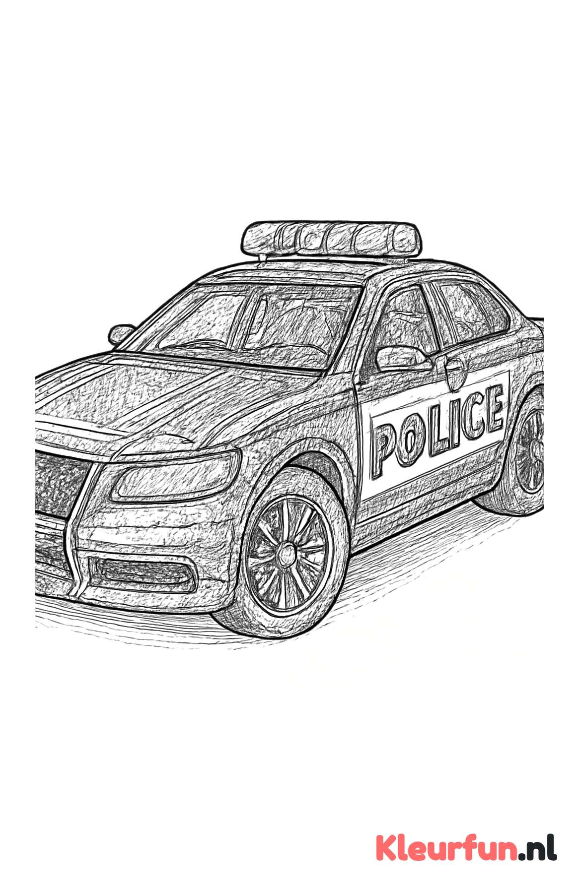 Gedetailleerde Politieauto