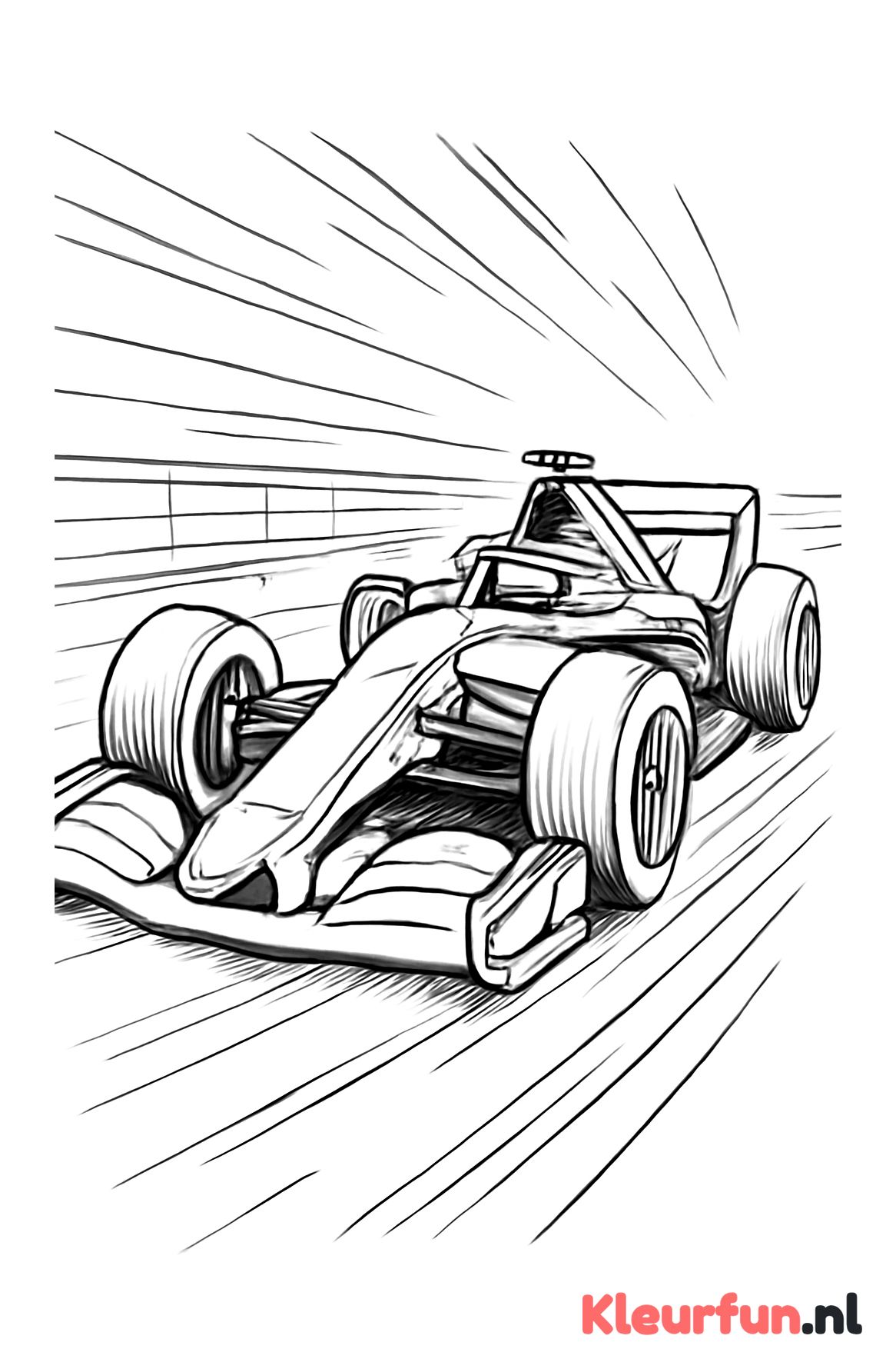 Raceauto op het circuit