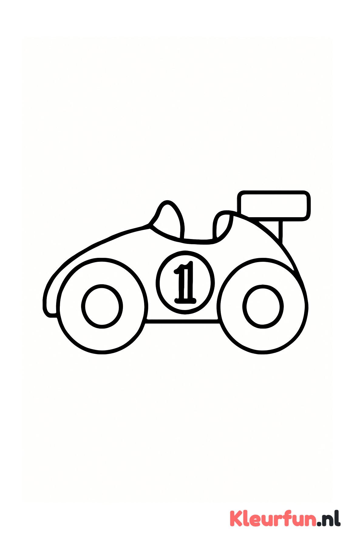 Raceauto grote nummer één