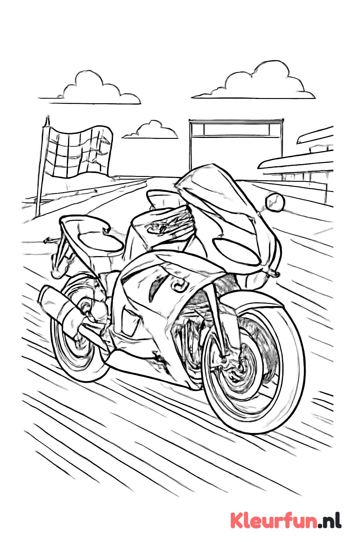 Racemotor op circuit