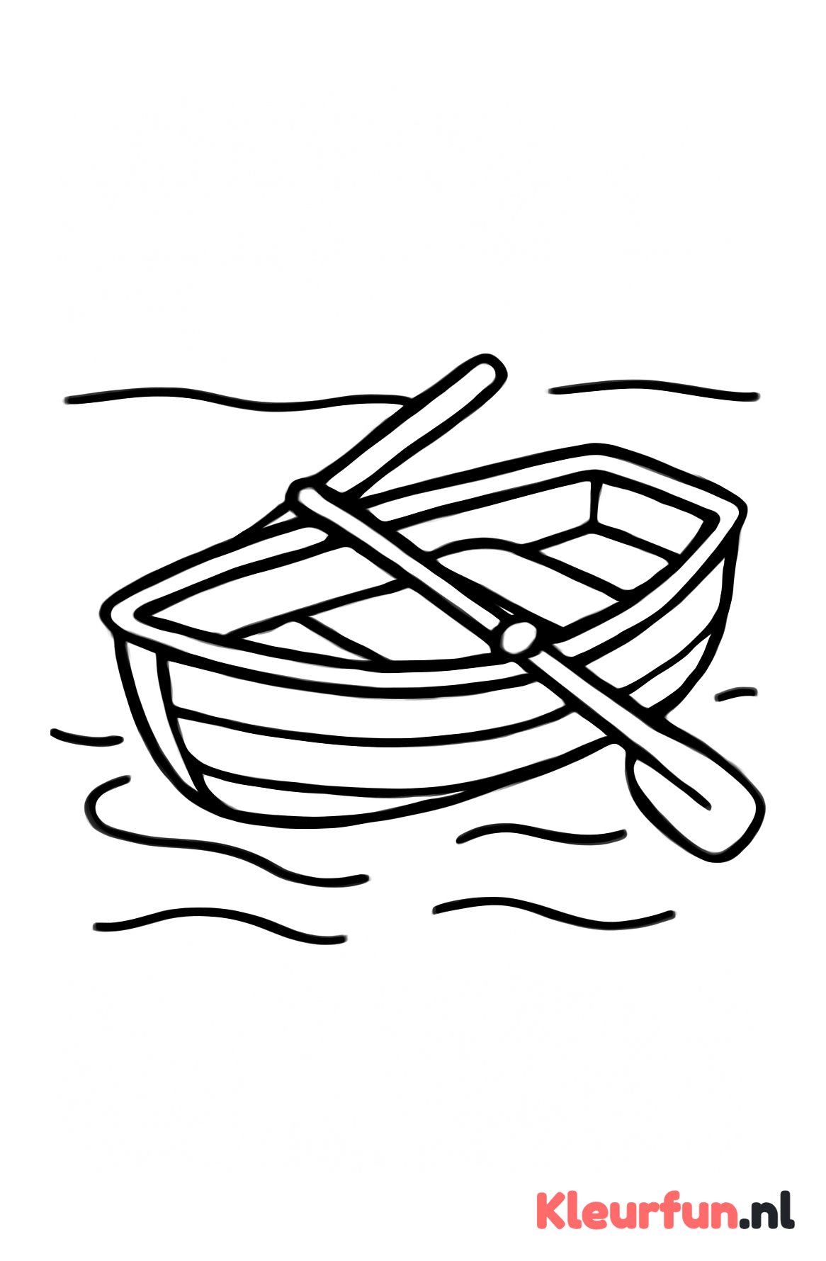 Klein roeibootje