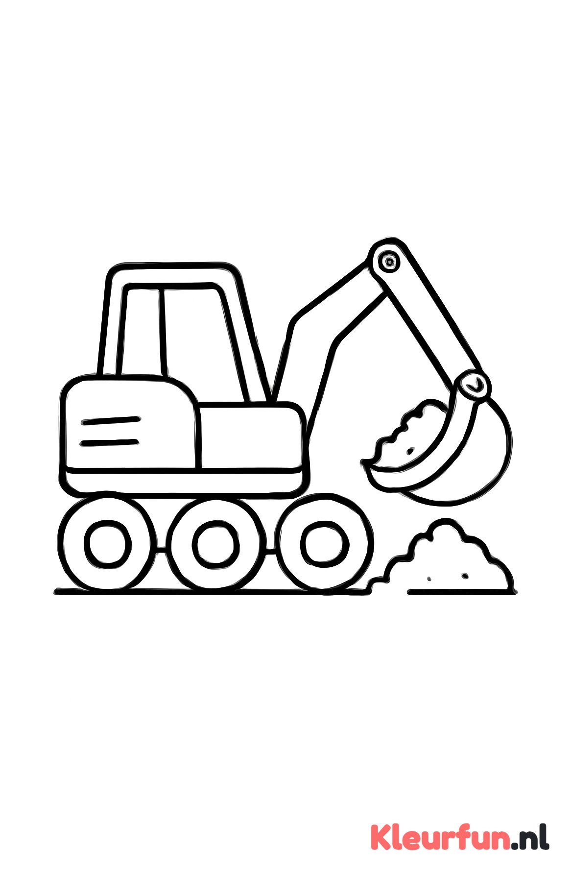 Shovel schept zand