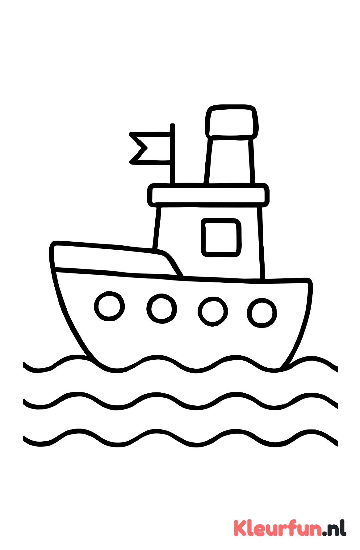 Sleepboot op het water
